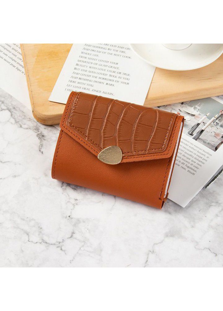  new small wallet women's Korean version anti degaussing small, fresh, small and simple women's thin multi card zero wallet